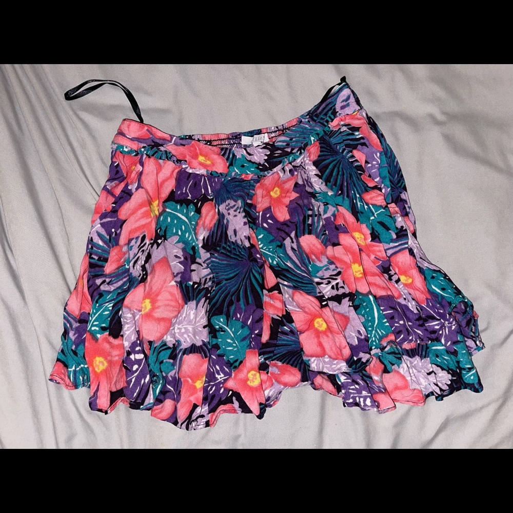Floral Swing Mini Skirt